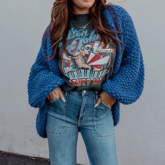 Maiami ALPACA PEARL PATTERN LONG CARDIGAN - Picture 5 of 6